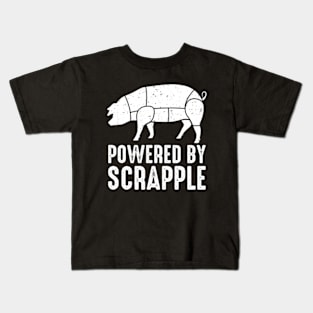 Powered By Scrapple Kids T-Shirt